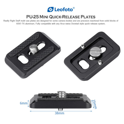 Rýchloupínacia doštička Leofoto (PU-25)