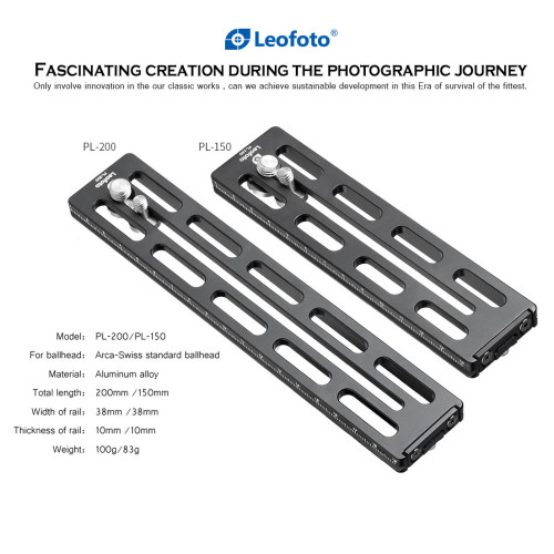Rýchloupínacia doštička Leofoto (PL-200)