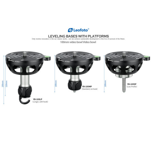 Půlkulový nivelační adaptér Leofoto 100mm (S)