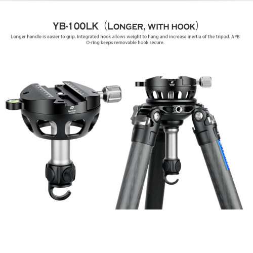 Půlkulový nivelační adaptér se šroubovací svorkou Leofoto 100mm (L)