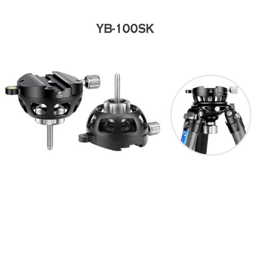 Půlkulový nivelační adaptér se šroubovací svorkou Leofoto 100mm (S)