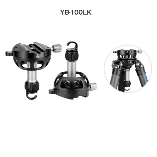 Půlkulový nivelační adaptér se šroubovací svorkou Leofoto 75mm (L)