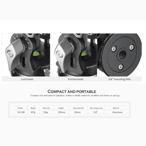 Hlava pro monopod a birdwatching VH-30R