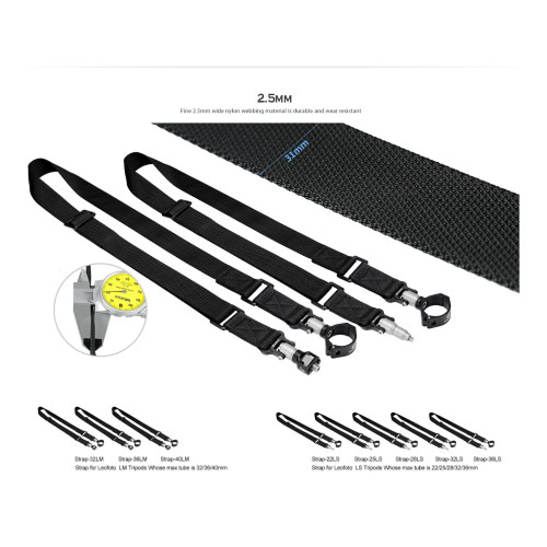 Popruh na stativ Leofoto