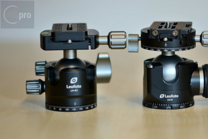 Porovnanie guľových hláv Leofoto LH-40 a LG-44.